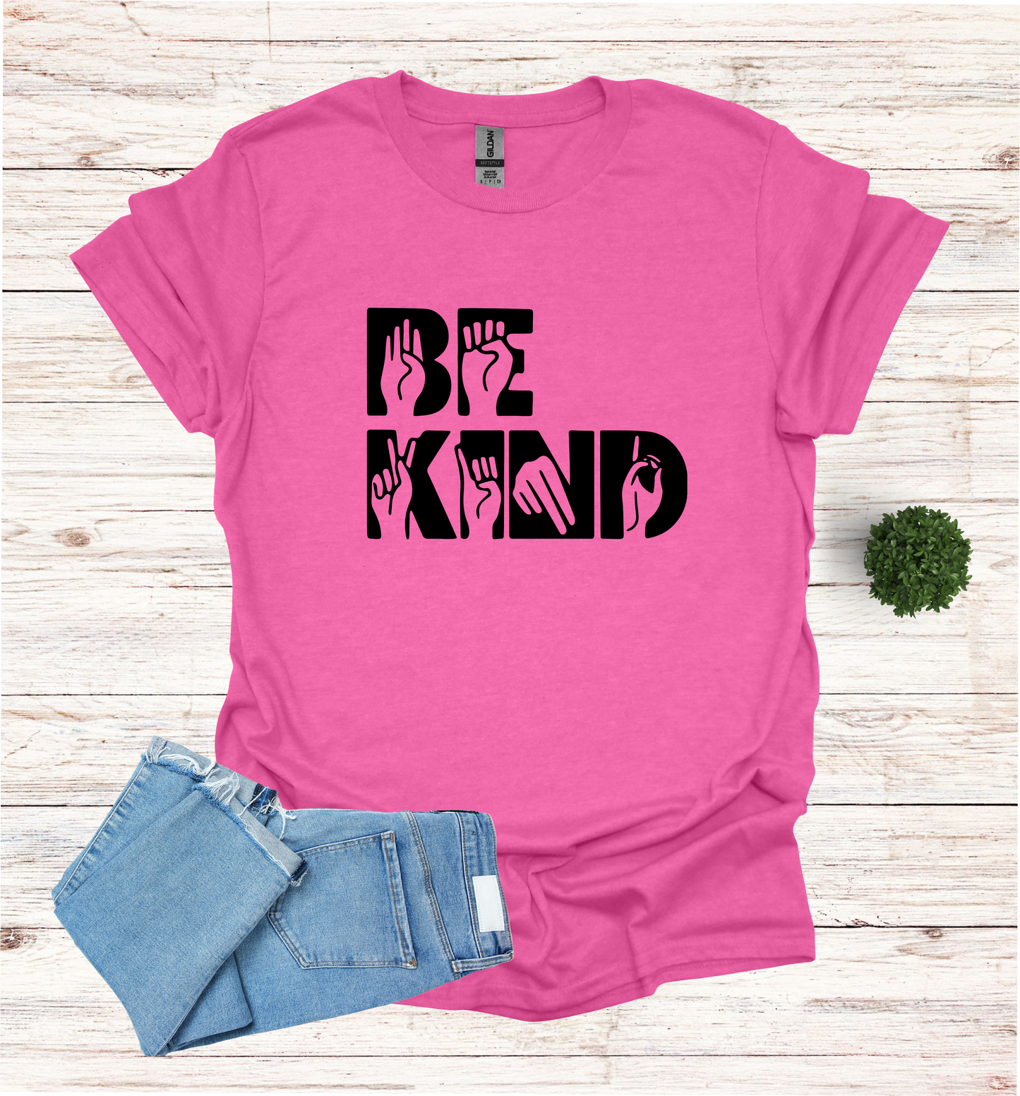 Bee Kind with Hand signal in words T-Shirt