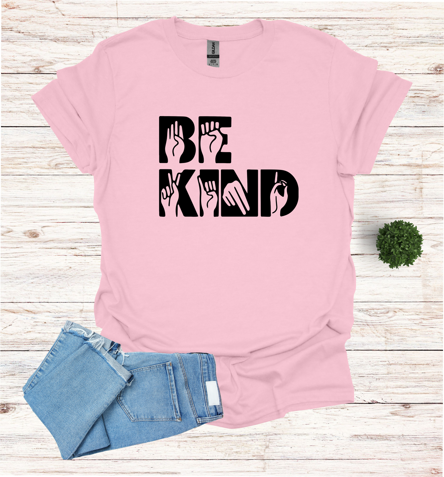 Bee Kind with Hand signal in words T-Shirt