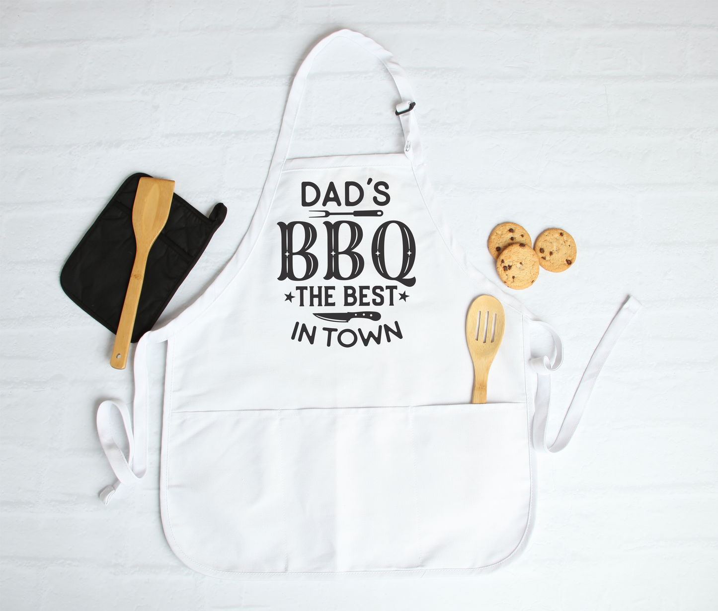 Dad's Barbecue Best in town Apron
