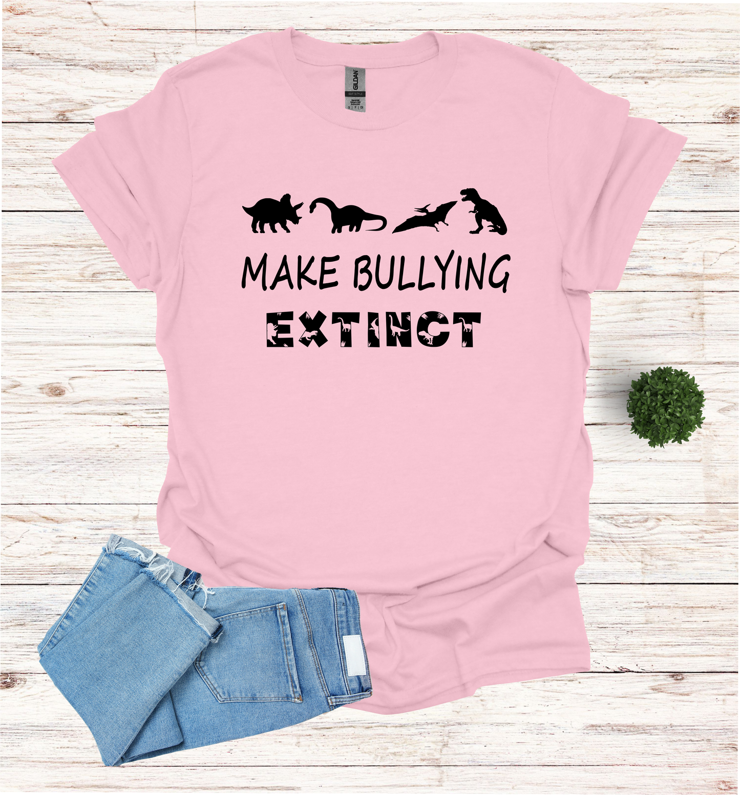 Make Bullying extinct T-Shirt Pink Shirt Day