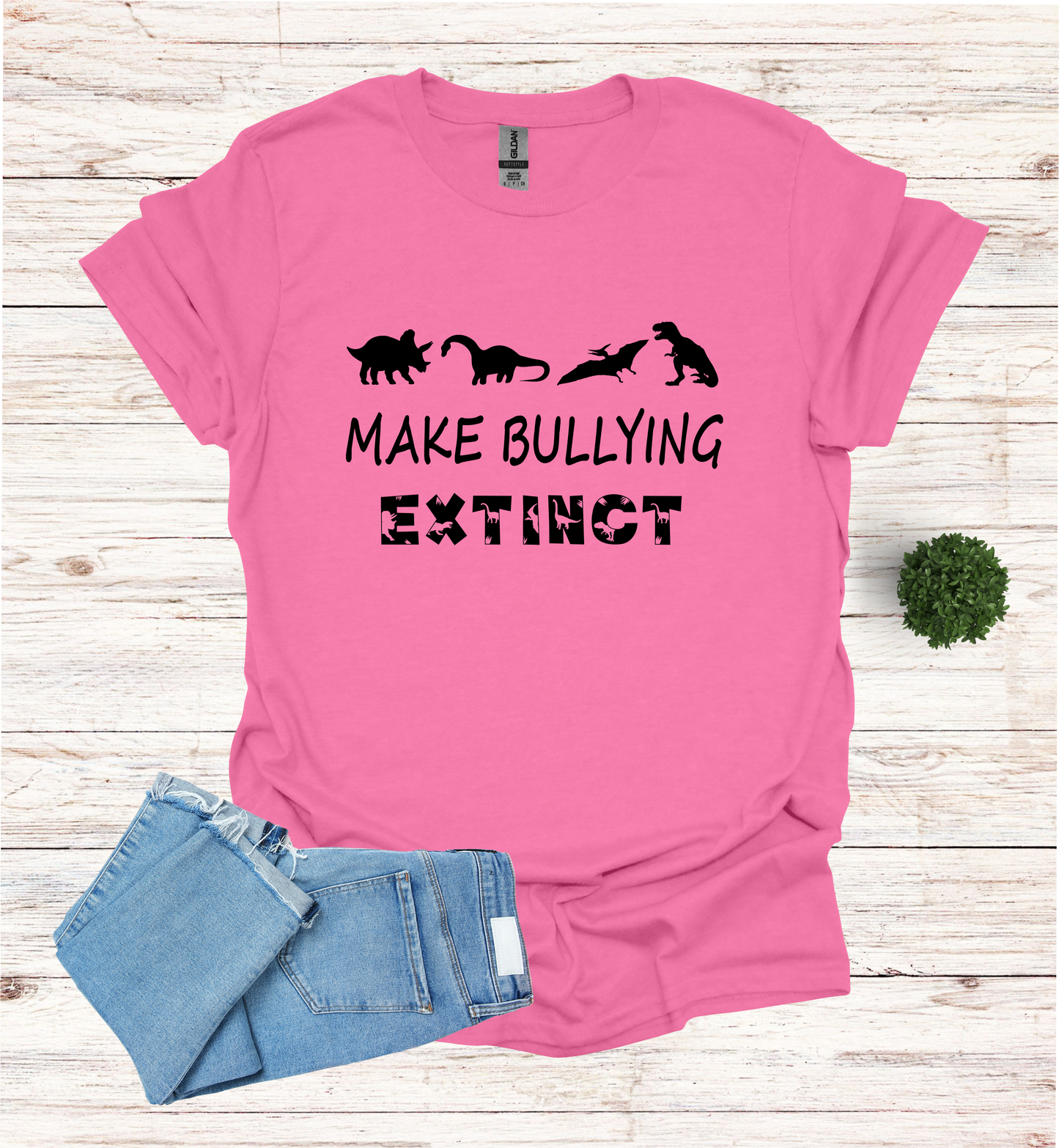 Make Bullying extinct T-Shirt Pink Shirt Day