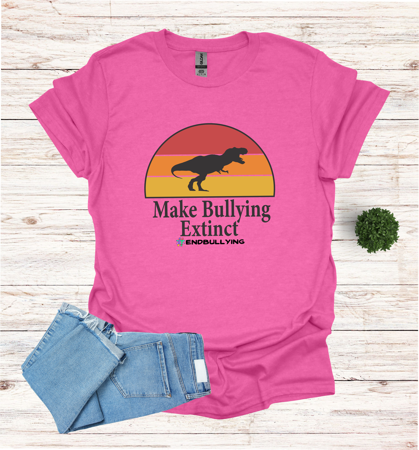 Make Bullying extinct with dinosaur design T-Shirt
