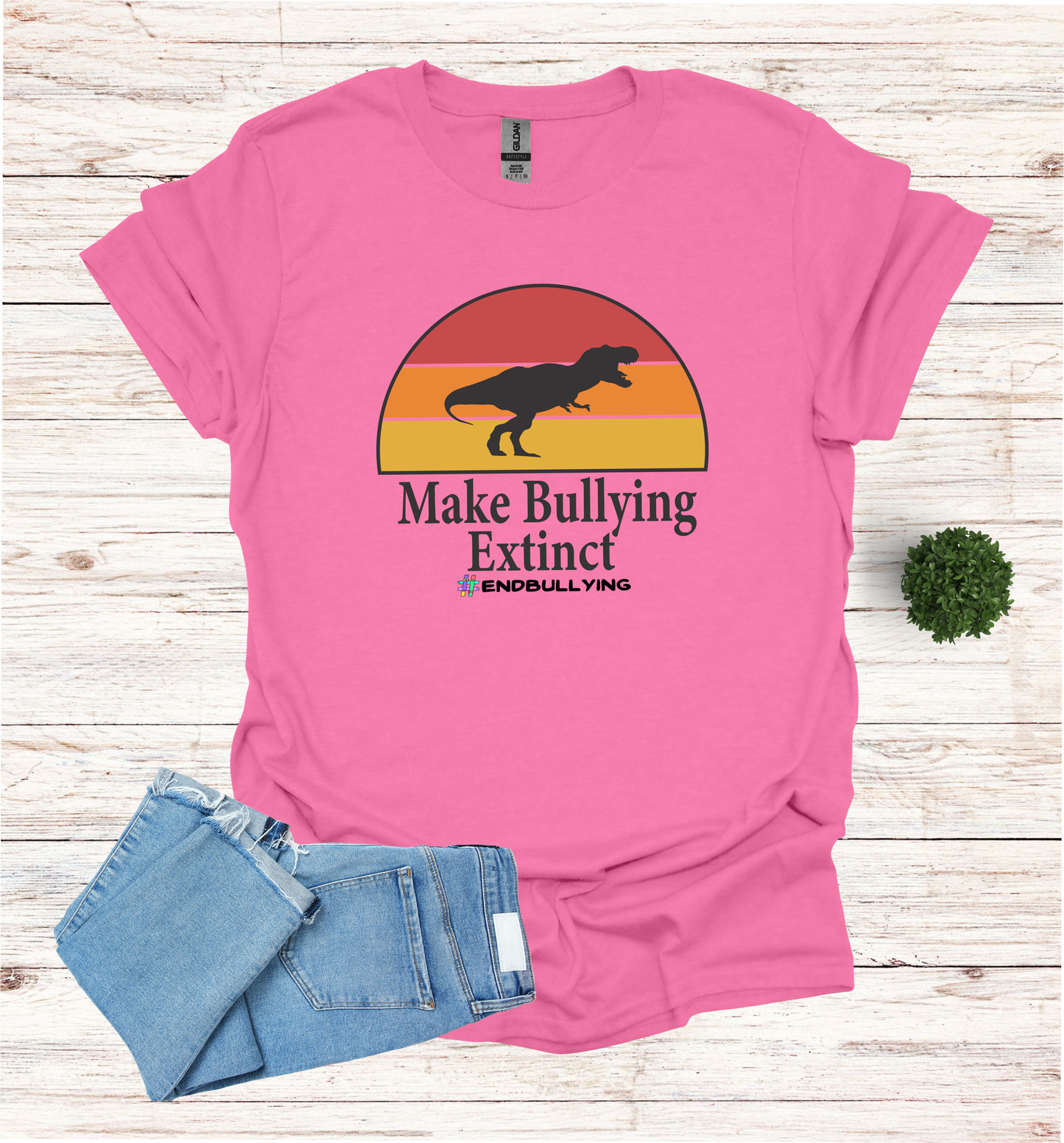Make Bullying extinct with dinosaur design T-Shirt
