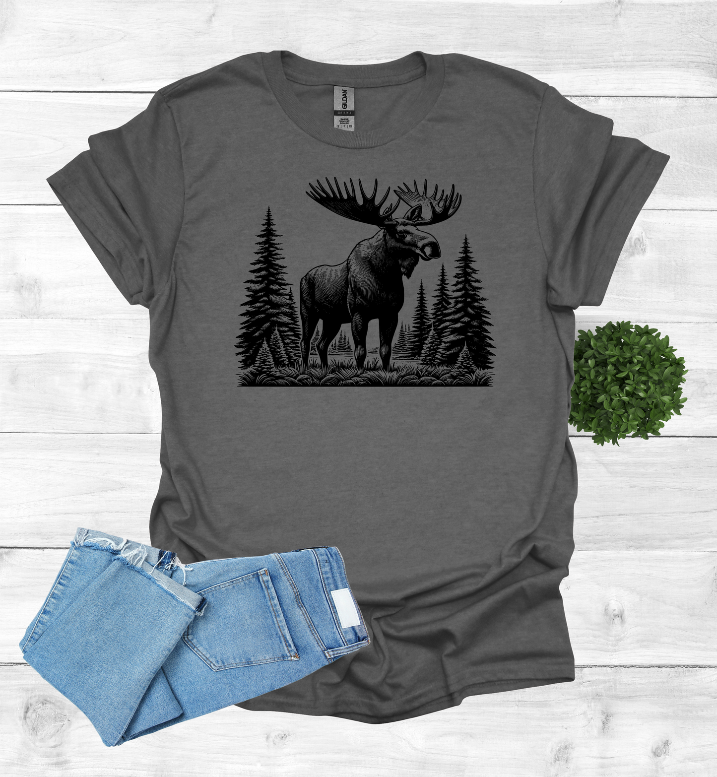 Moose In Wilderness T-Shirt
