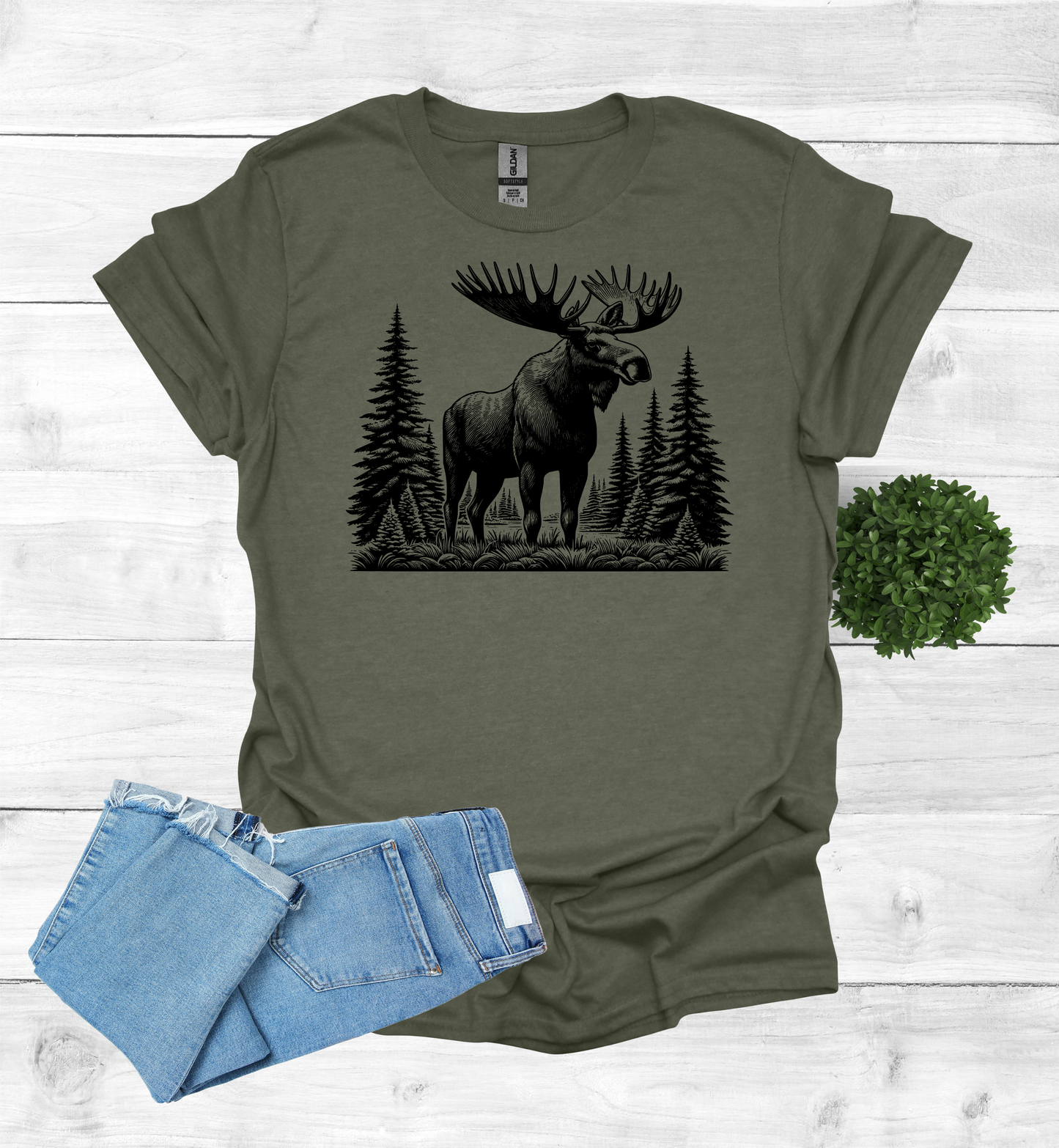 Moose In Wilderness T-Shirt