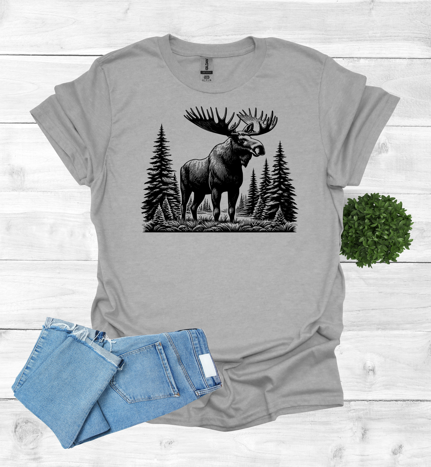 Moose In Wilderness T-Shirt