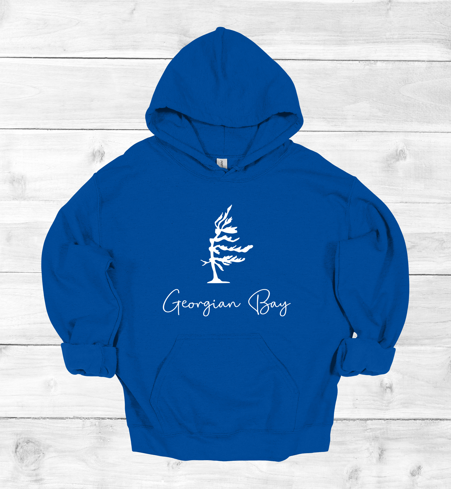 Georgian Bay Wind swept pine tree hoodie