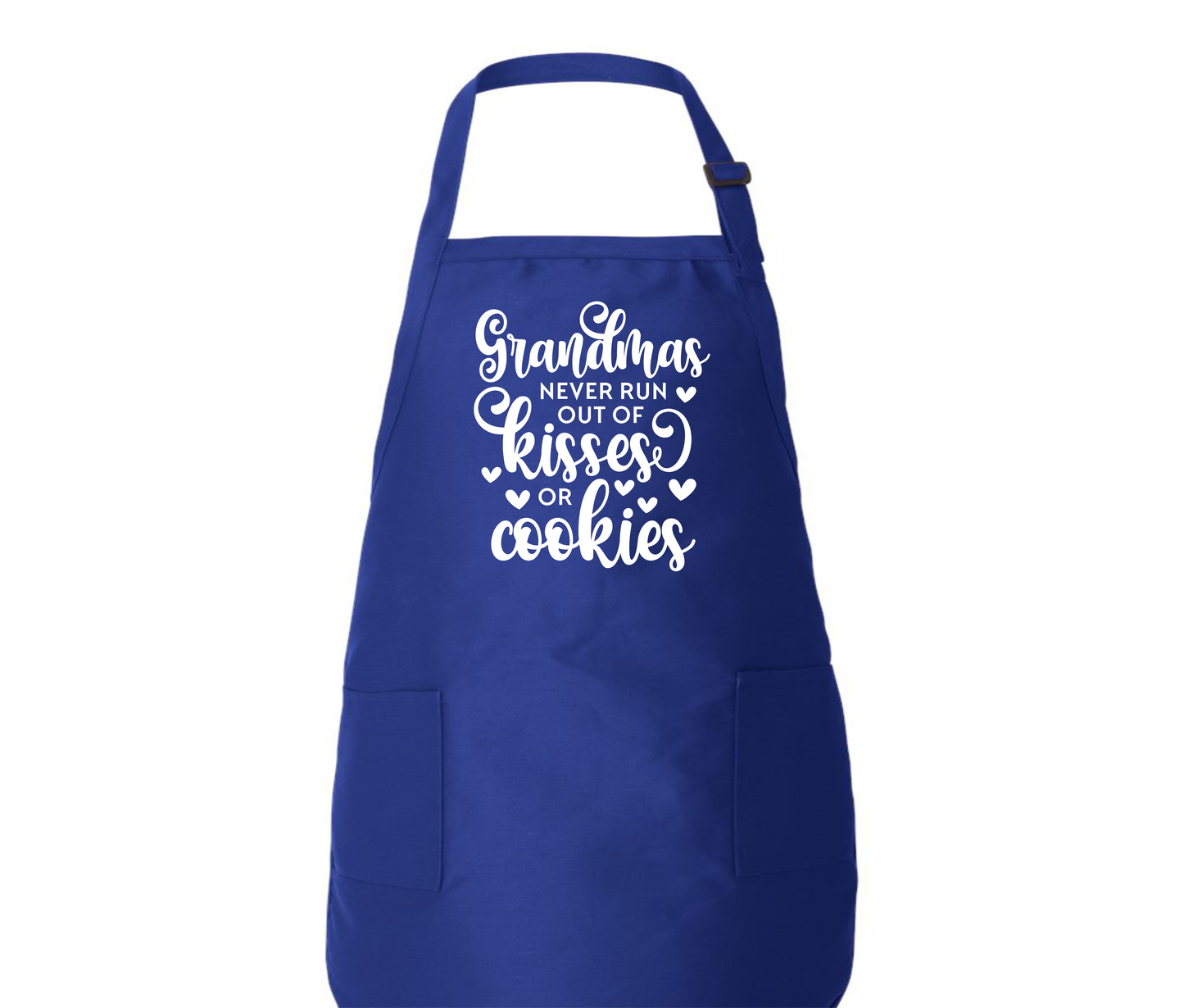 Grandmas never runs out of kisses or cookies apron