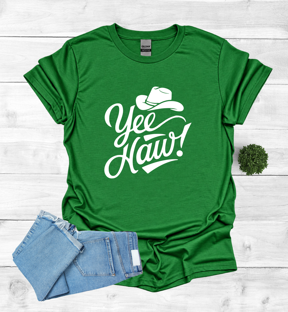 YEE HAW With A Cowboy Hat Shirt