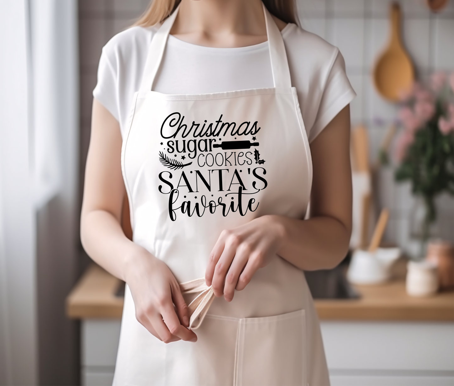Christmas Sugar Cookies Santa's favorite Apron