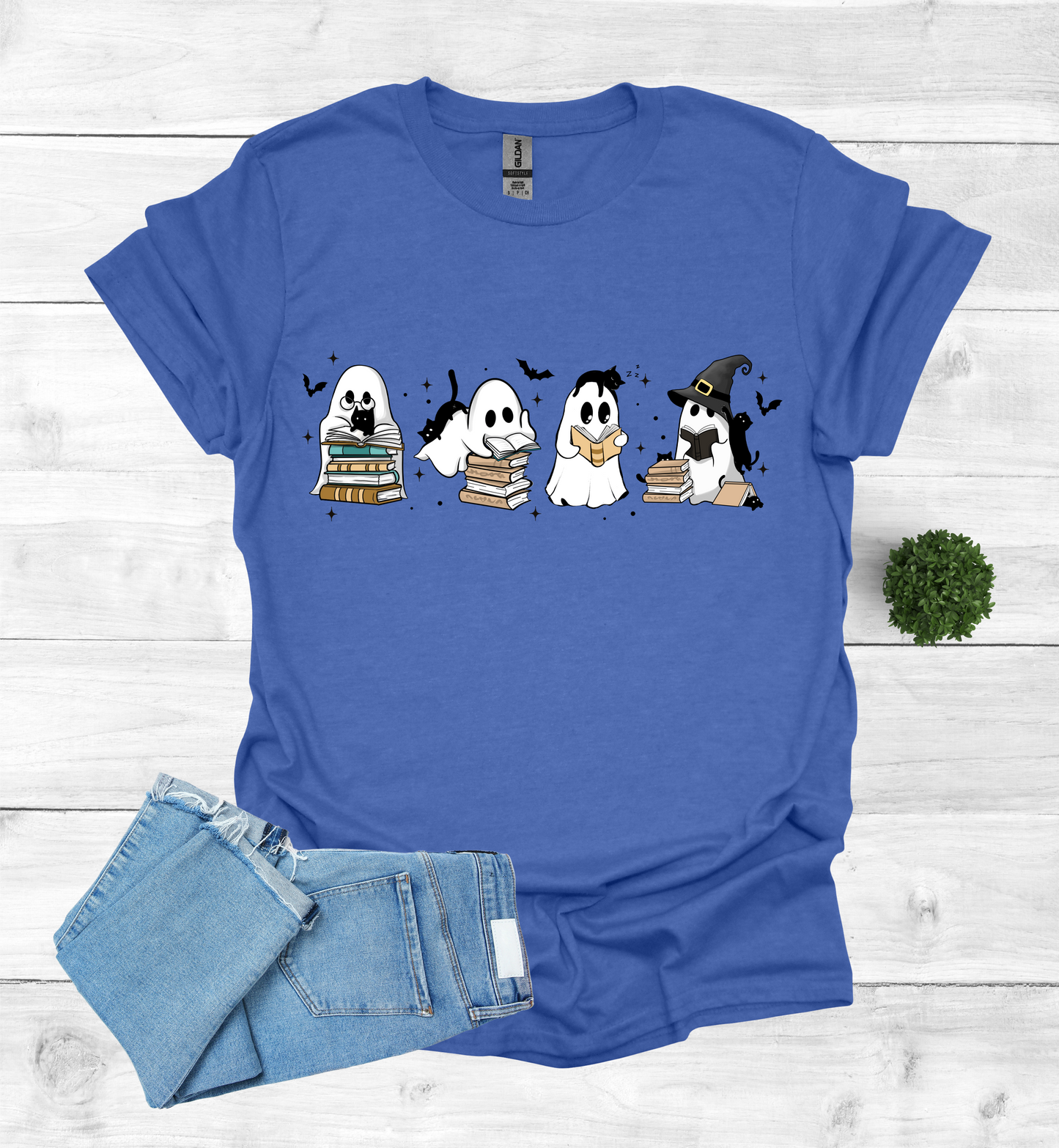 Ghost Reading Books Shirt