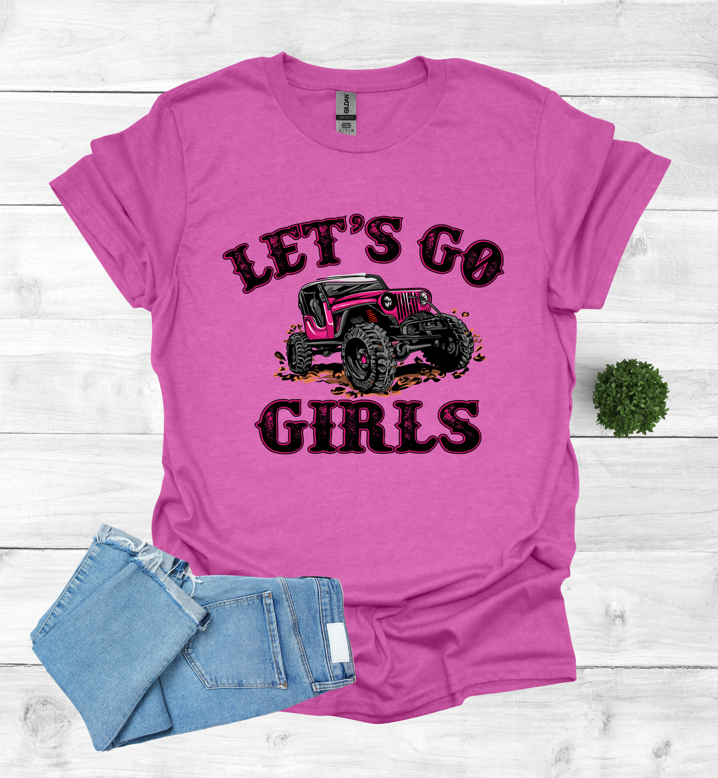 Let's Go Girls jeep mudding scene