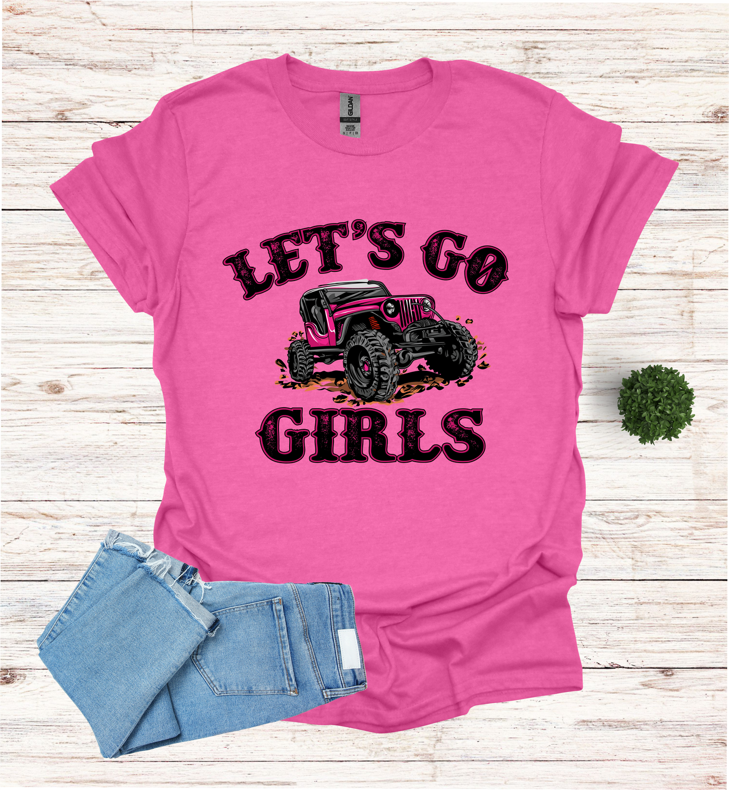 Let's Go Girls jeep mudding scene