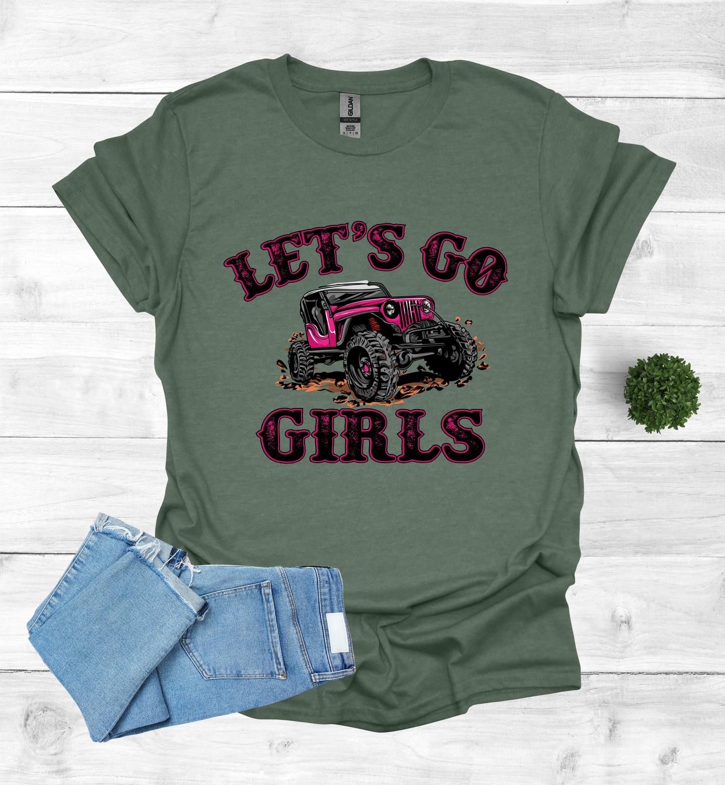 Let's Go Girls jeep mudding scene