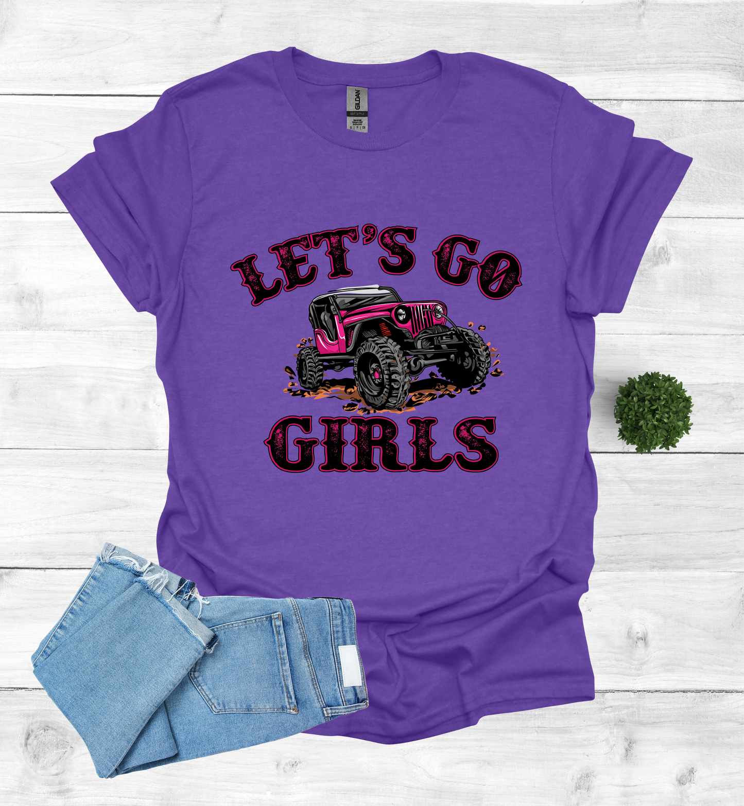 Let's Go Girls jeep mudding scene