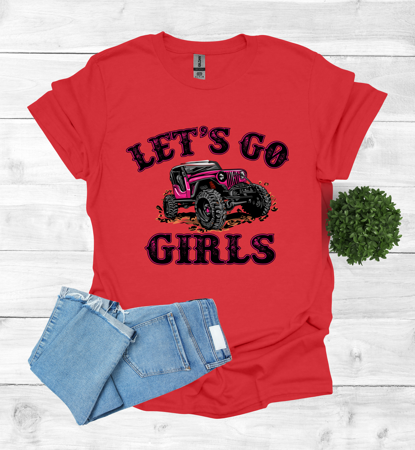 Let's Go Girls jeep mudding scene