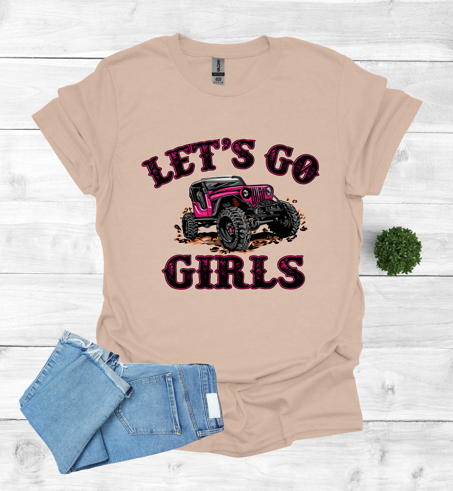 Let's Go Girls jeep mudding scene