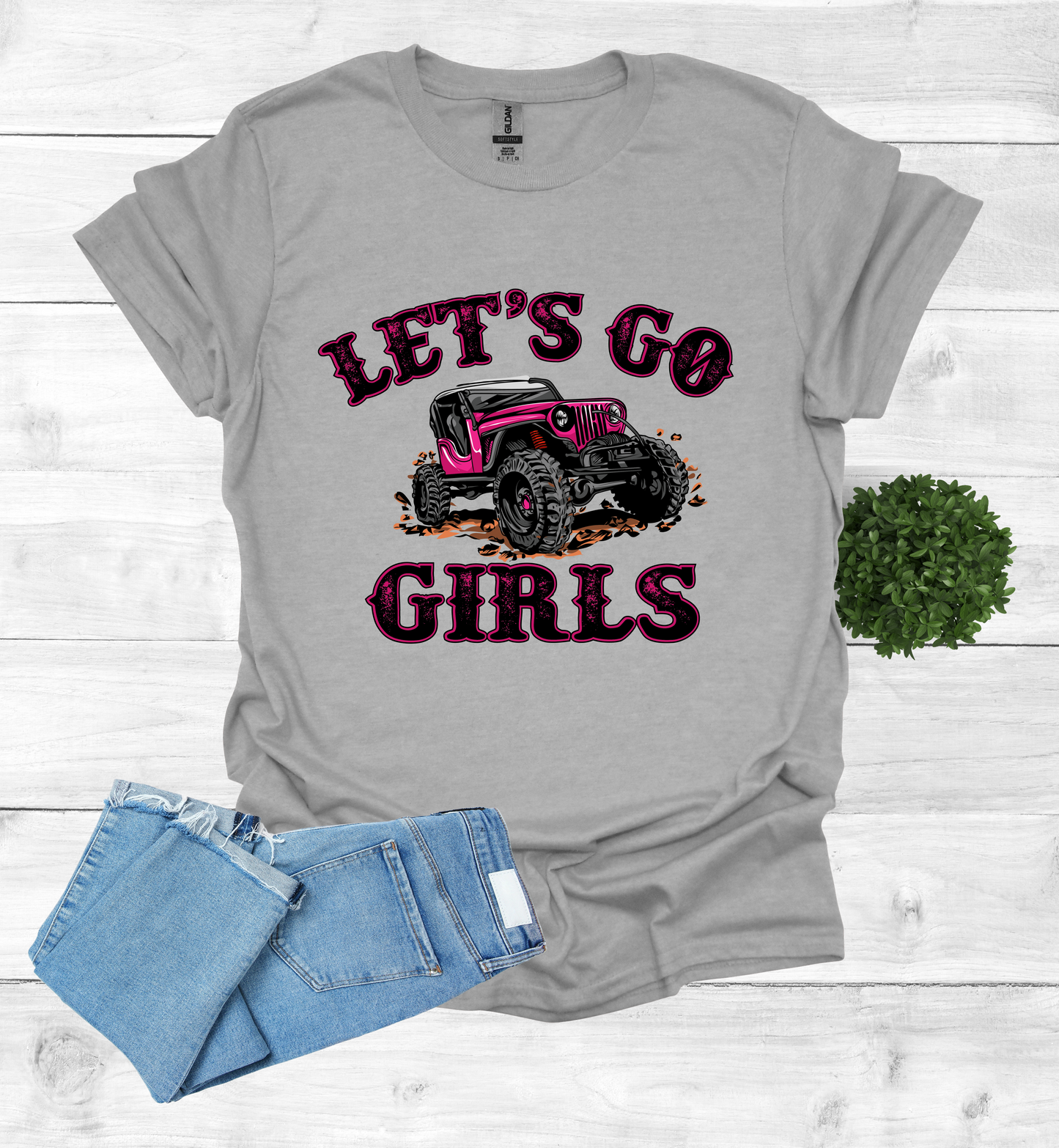 Let's Go Girls jeep mudding scene