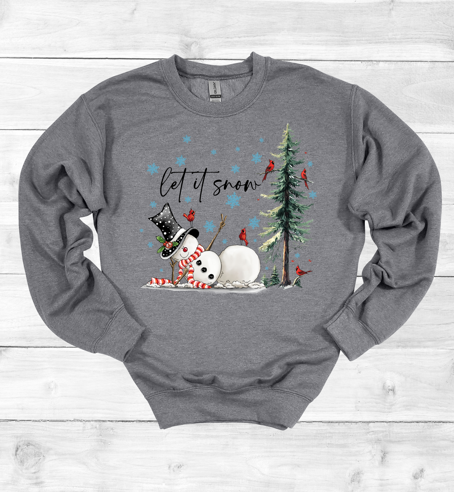 Christmas Let It Snow Crew Neck Sweater