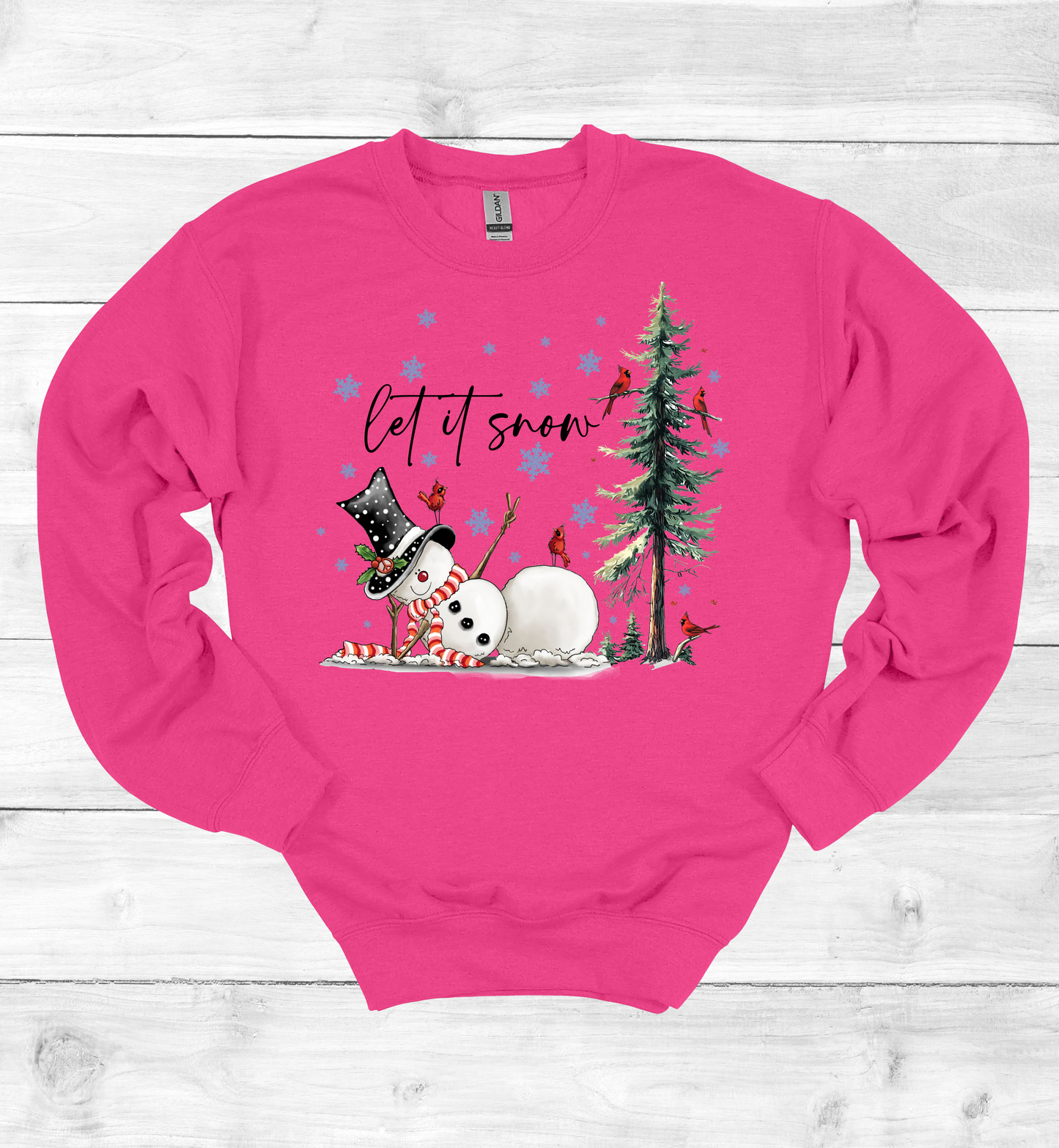 Christmas Let It Snow Crew Neck Sweater