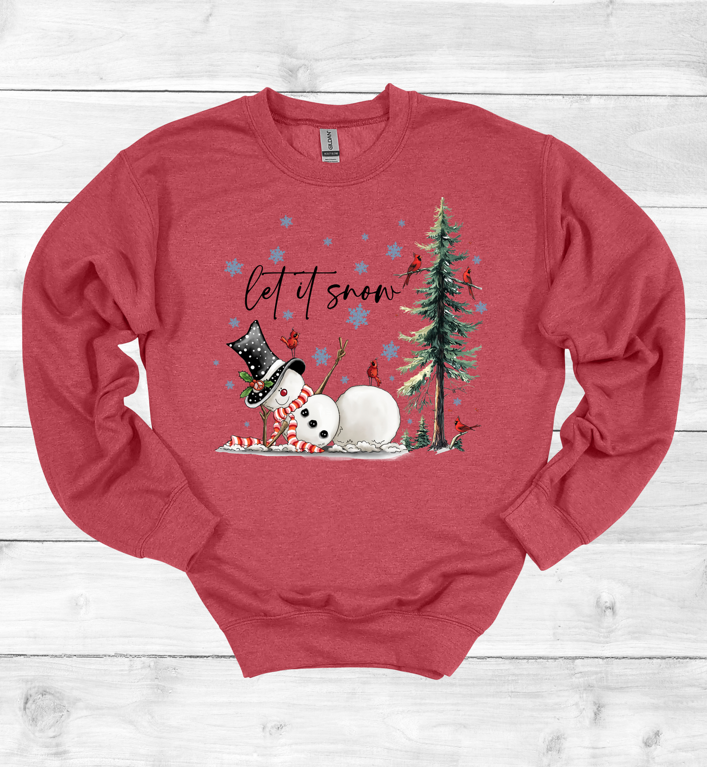 Christmas Let It Snow Crew Neck Sweater
