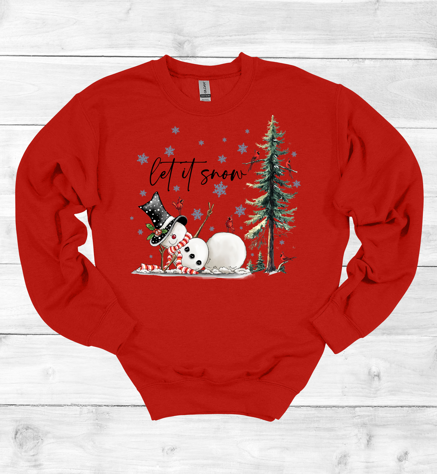 Christmas Let It Snow Crew Neck Sweater