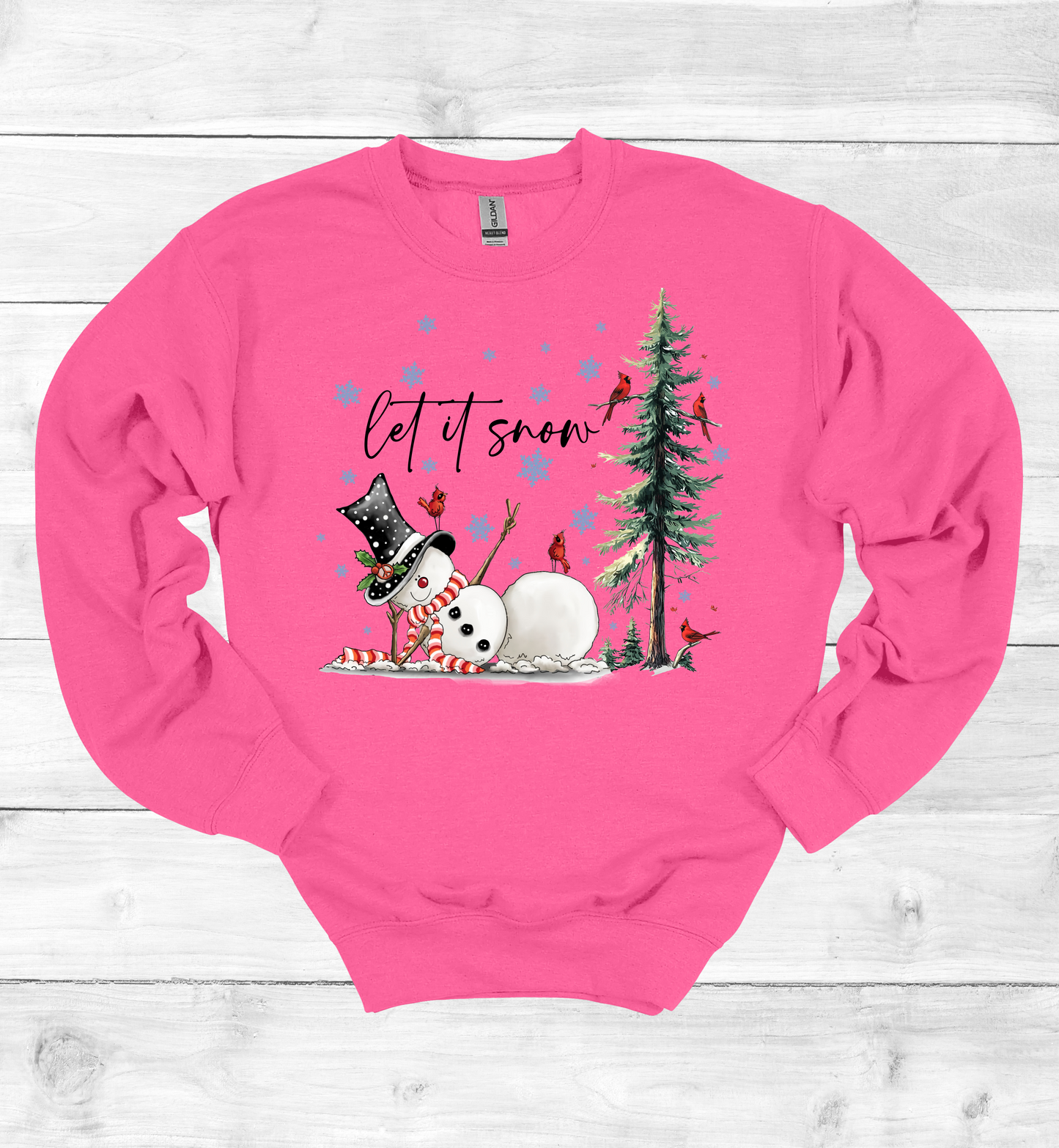 Christmas Let It Snow Crew Neck Sweater
