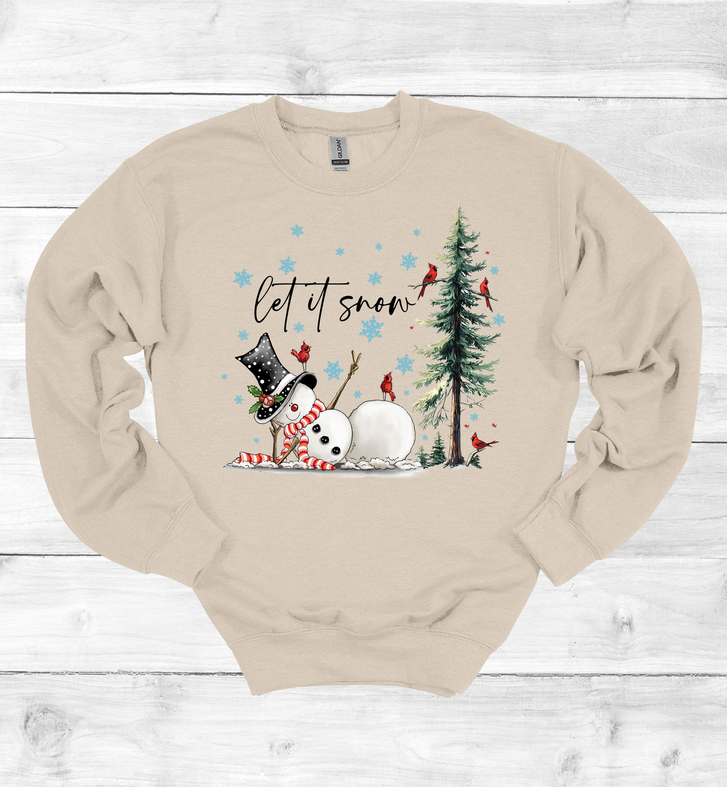 Christmas Let It Snow Crew Neck Sweater