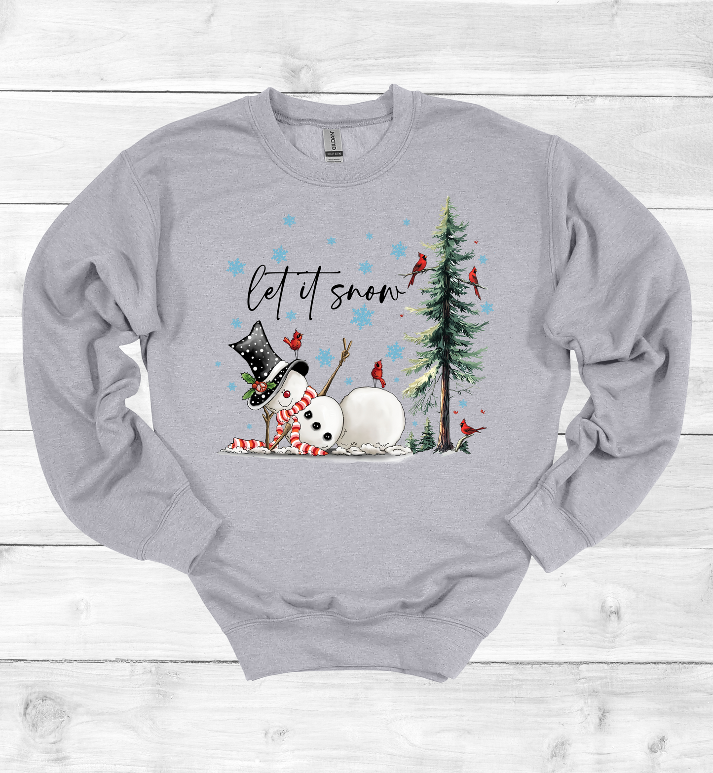 Christmas Let It Snow Crew Neck Sweater