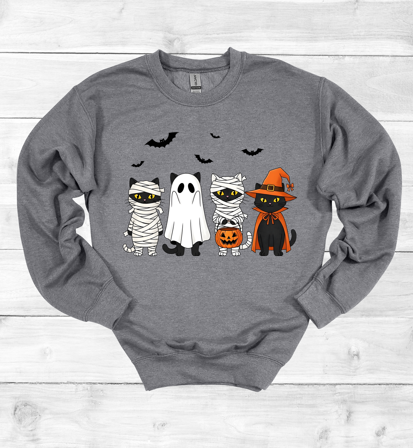 Halloween Cats with costumes Sweatshirt