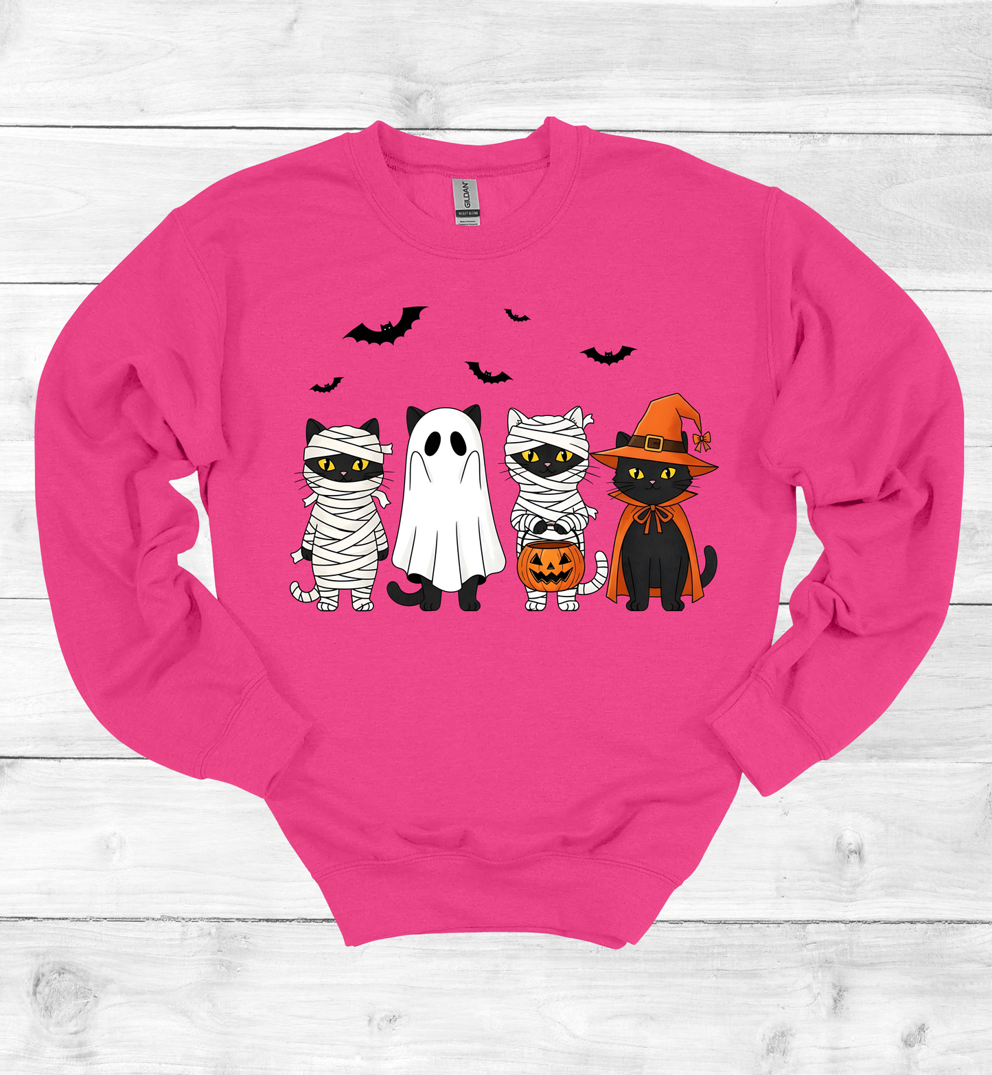 Halloween Cats with costumes Sweatshirt