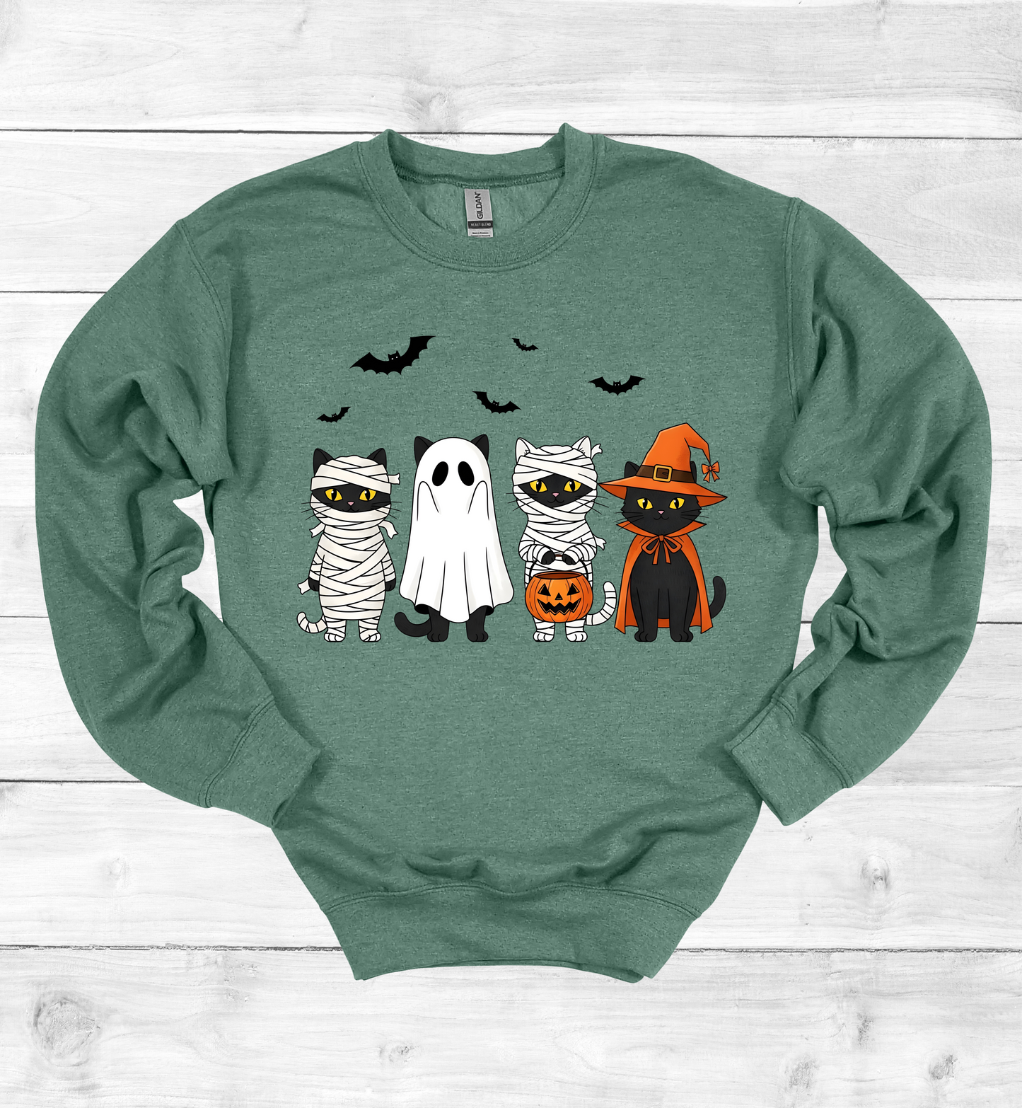Halloween Cats with costumes Sweatshirt