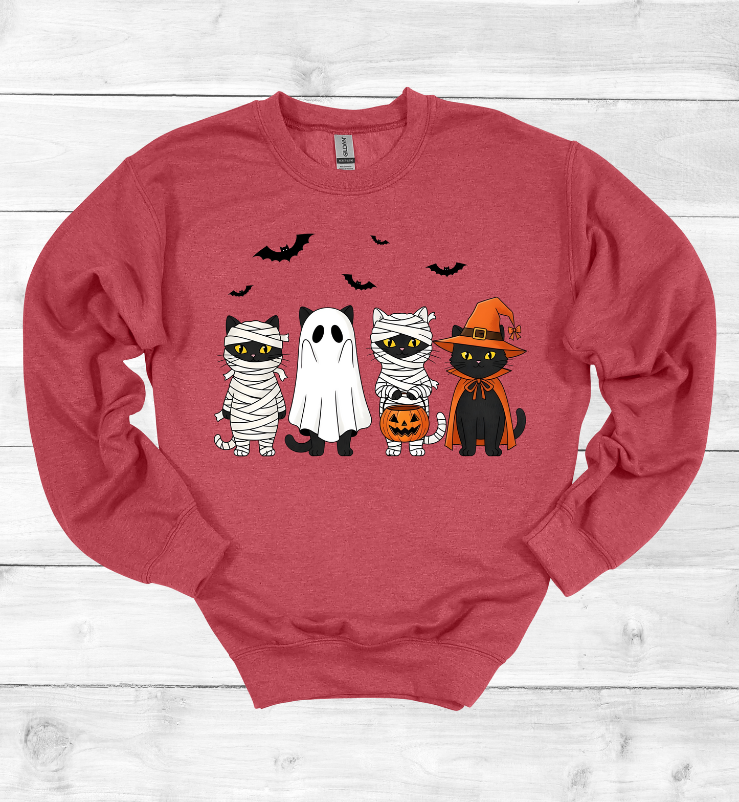 Halloween Cats with costumes Sweatshirt