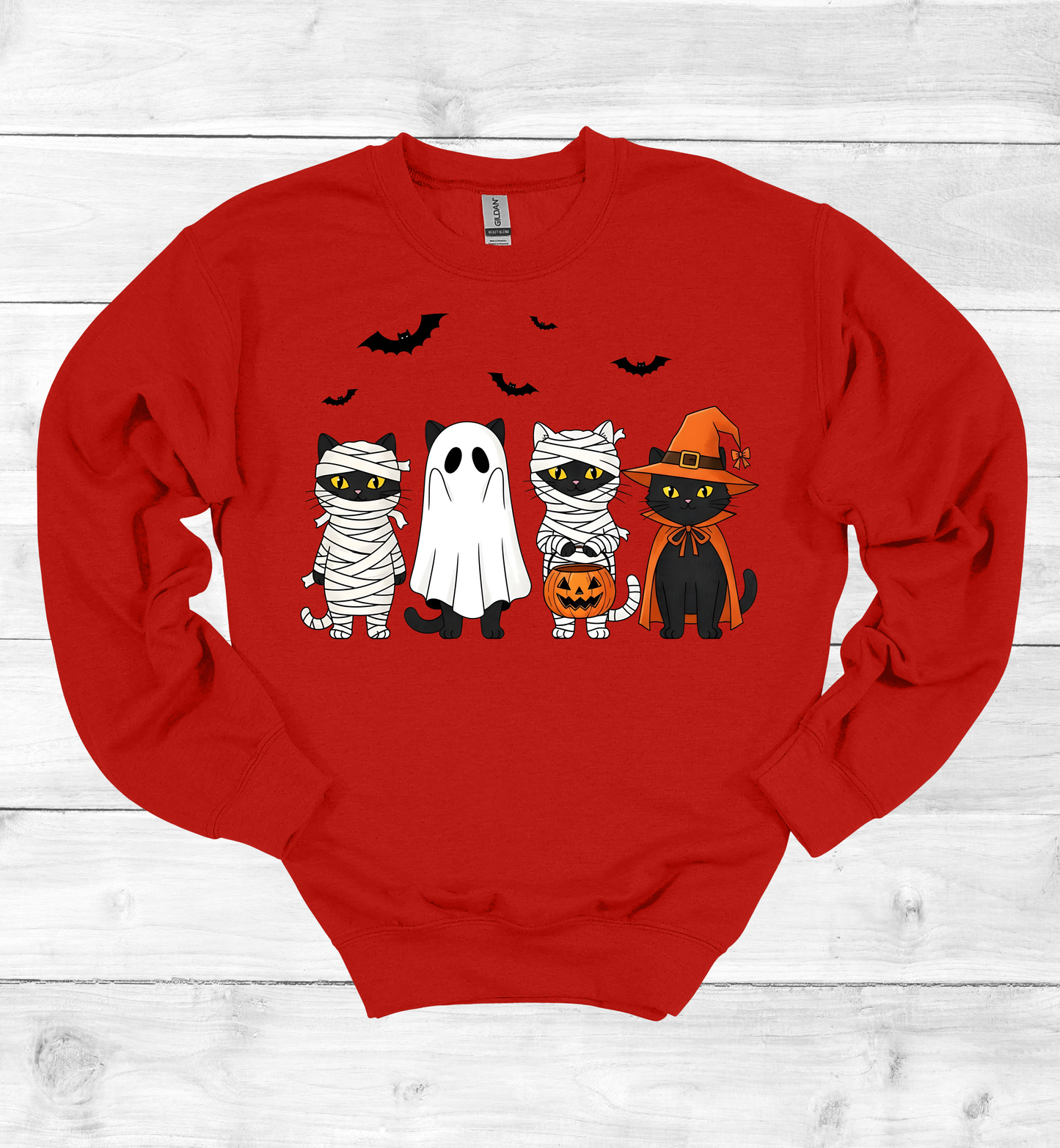 Halloween Cats with costumes Sweatshirt