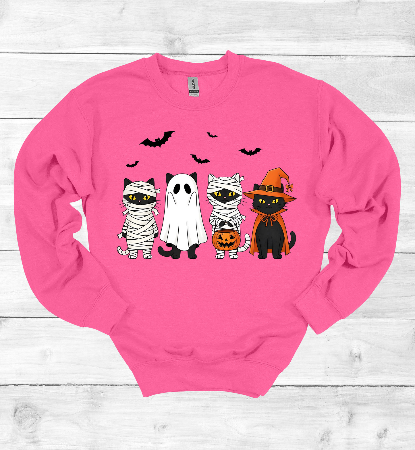 Halloween Cats with costumes Sweatshirt