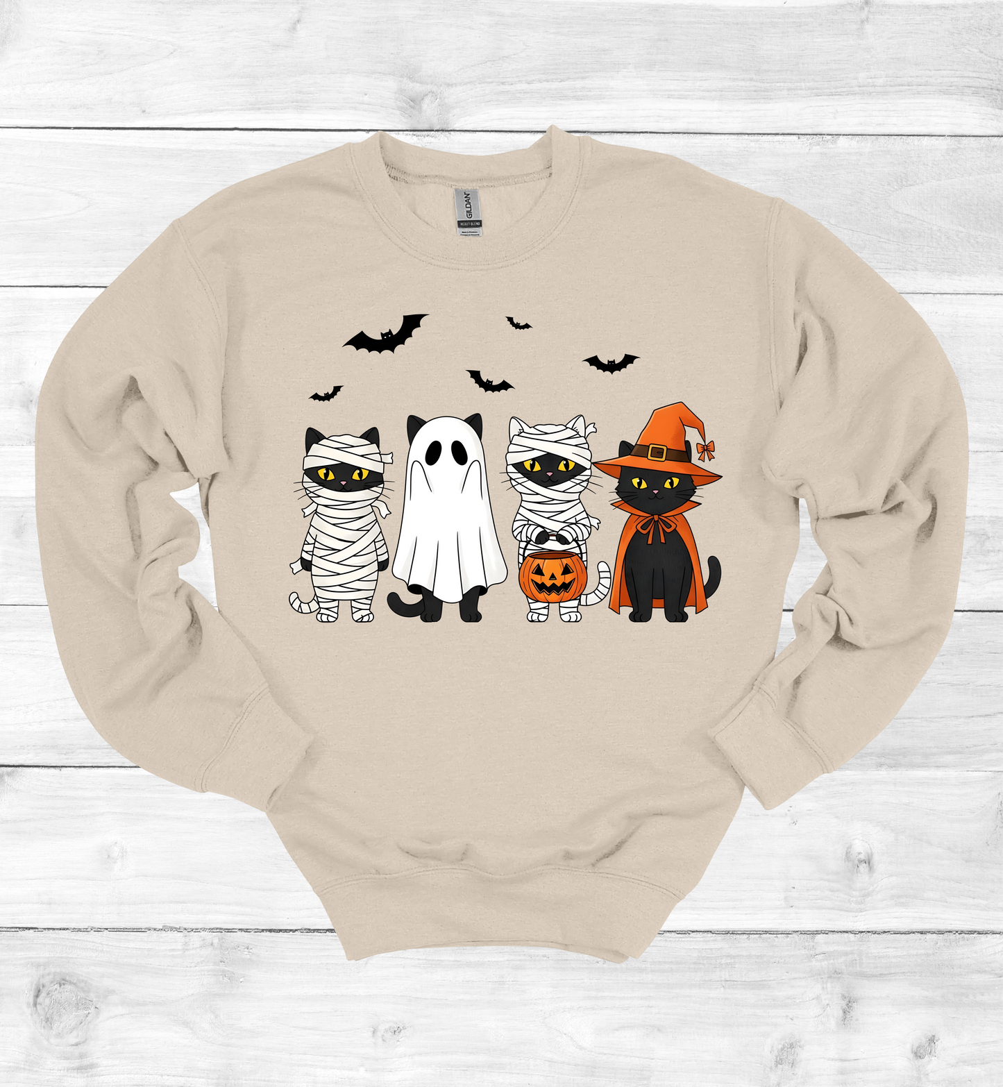 Halloween Cats with costumes Sweatshirt
