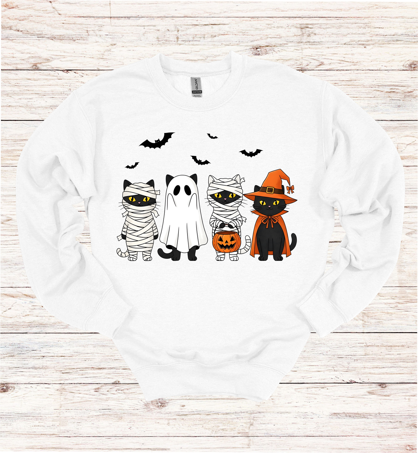 Halloween Cats with costumes Sweatshirt