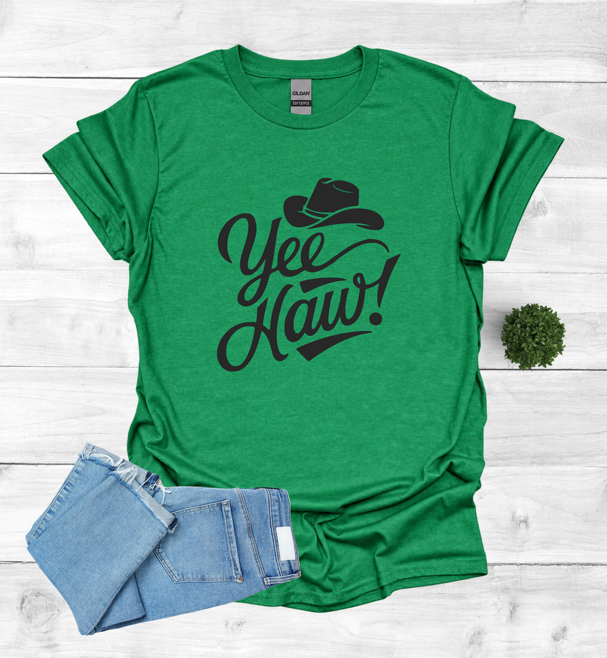 YEE HAW With A Cowboy Hat Shirt