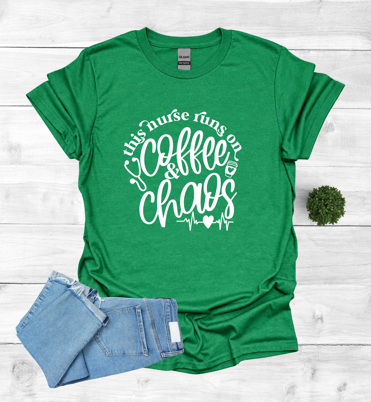 This Nurse Runs on Coffee and Chaos Shirt