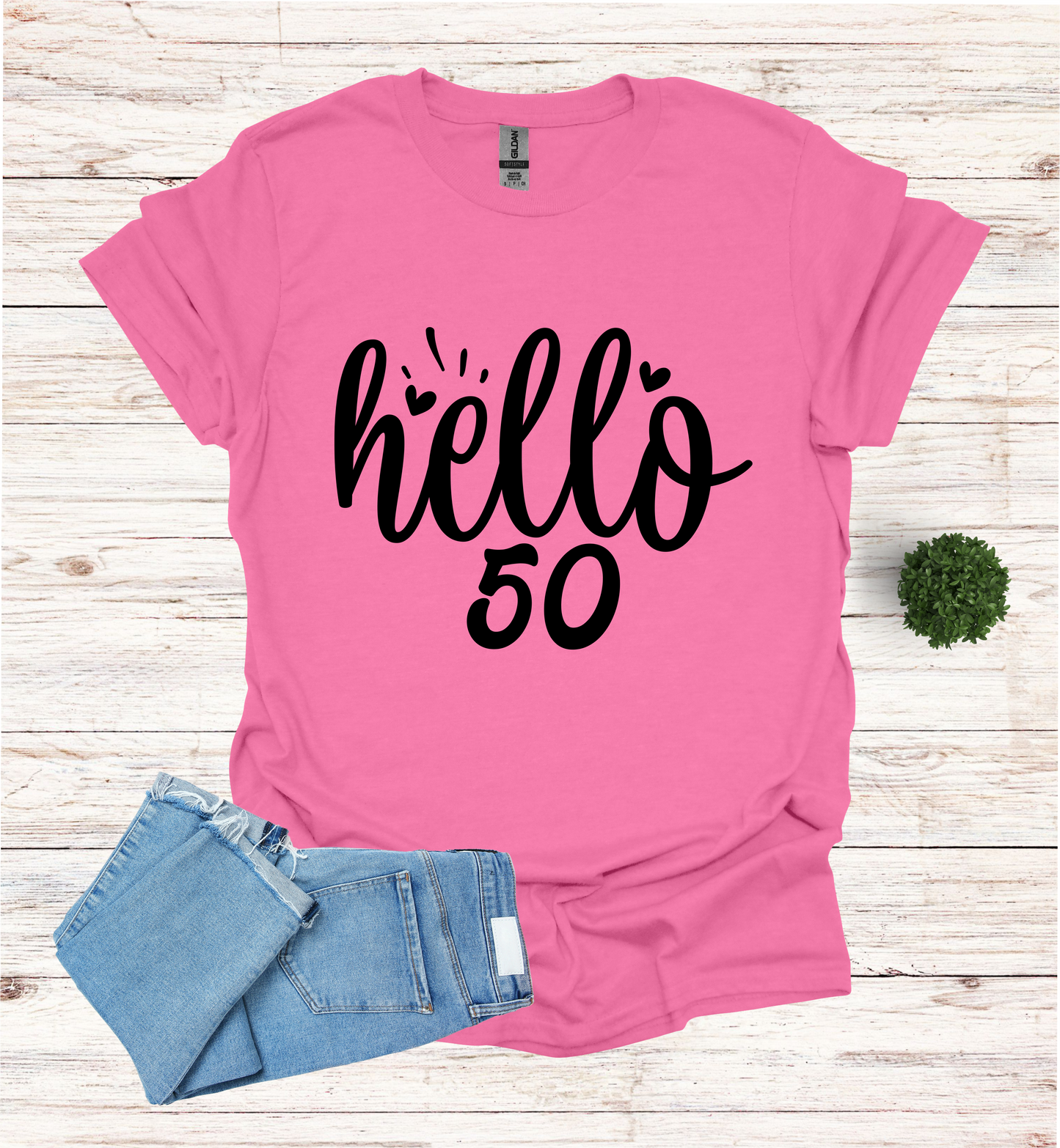 Hello 50 Birthday Shirt