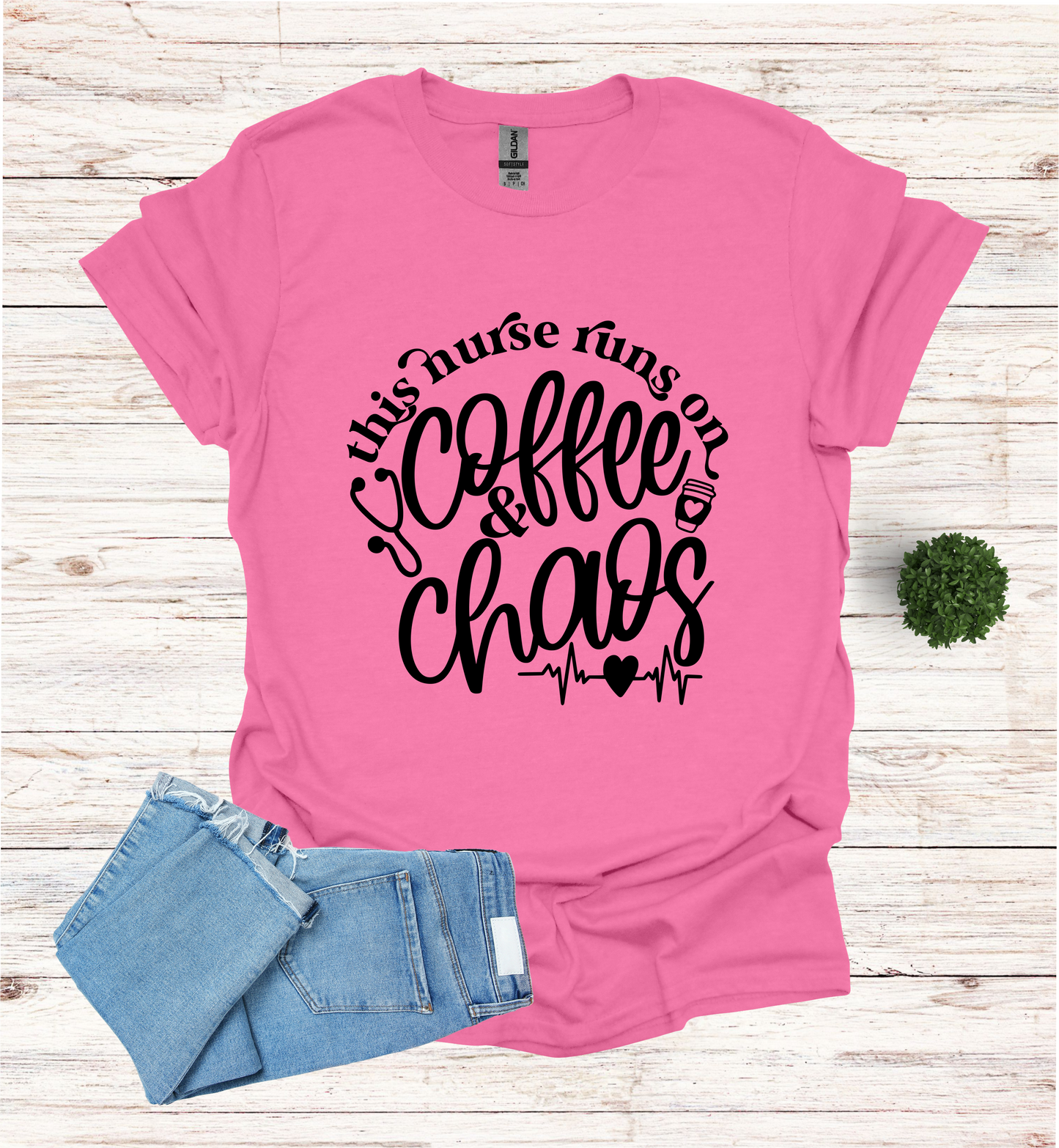 This Nurse Runs on Coffee and Chaos Shirt