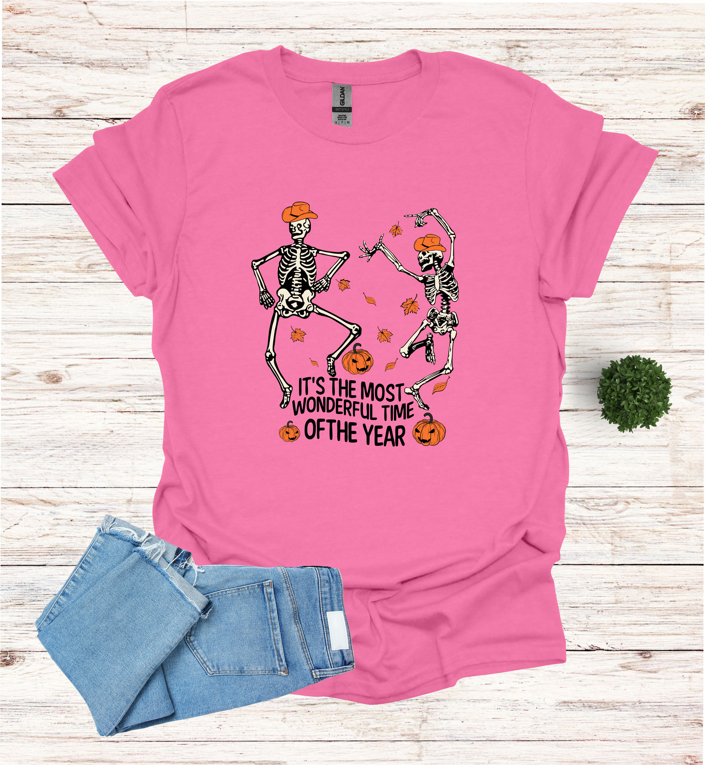 Halloween Skeletons dancing most wonderful time of Year