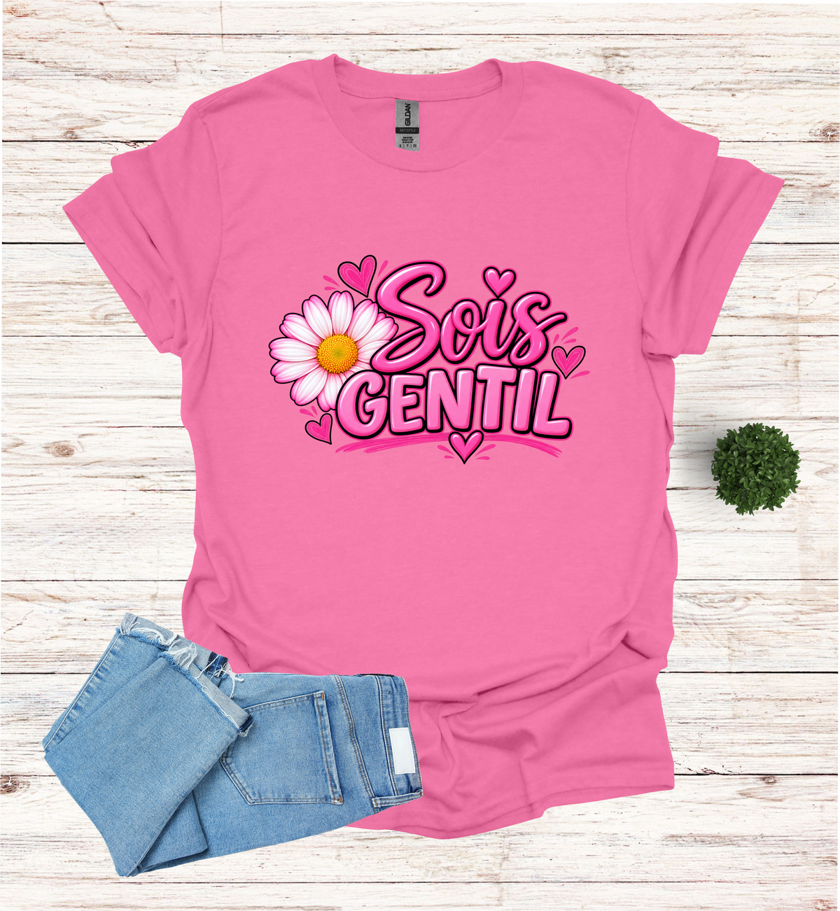 Sois Gentil, Be kind T-Shirt raising awareness