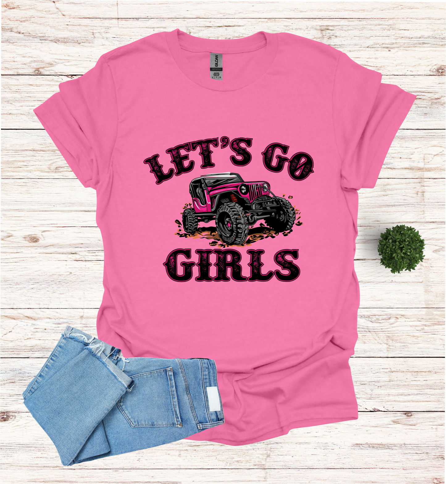 Let's Go Girls jeep mudding scene