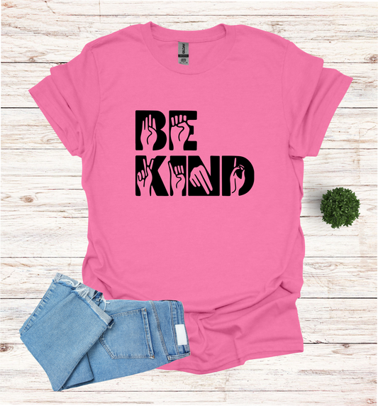 Bee Kind with Hand signal in words T-Shirt