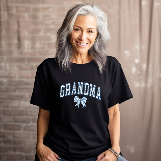 Grandma Chinoiserie Blue Coquette T-Shirt