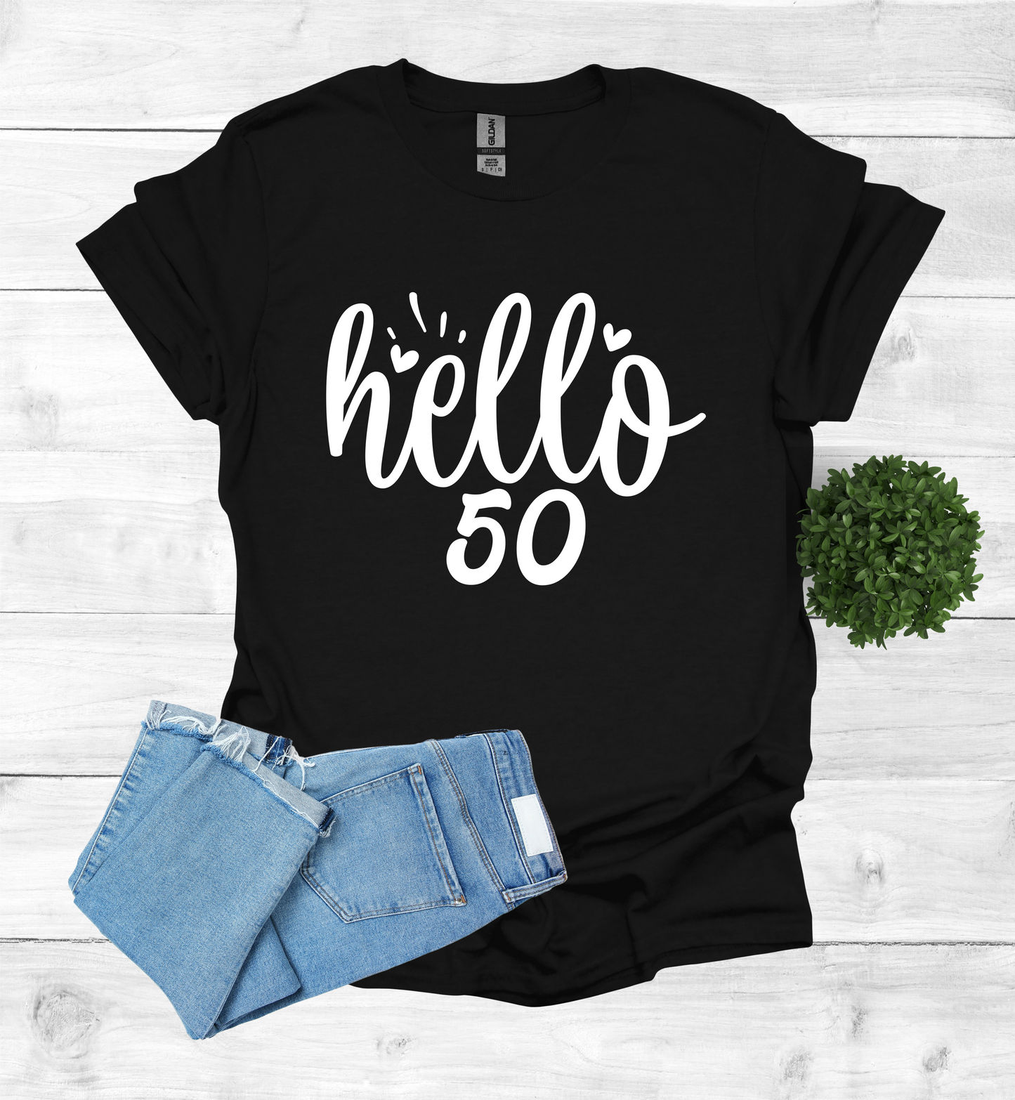 Hello 50 Birthday Shirt