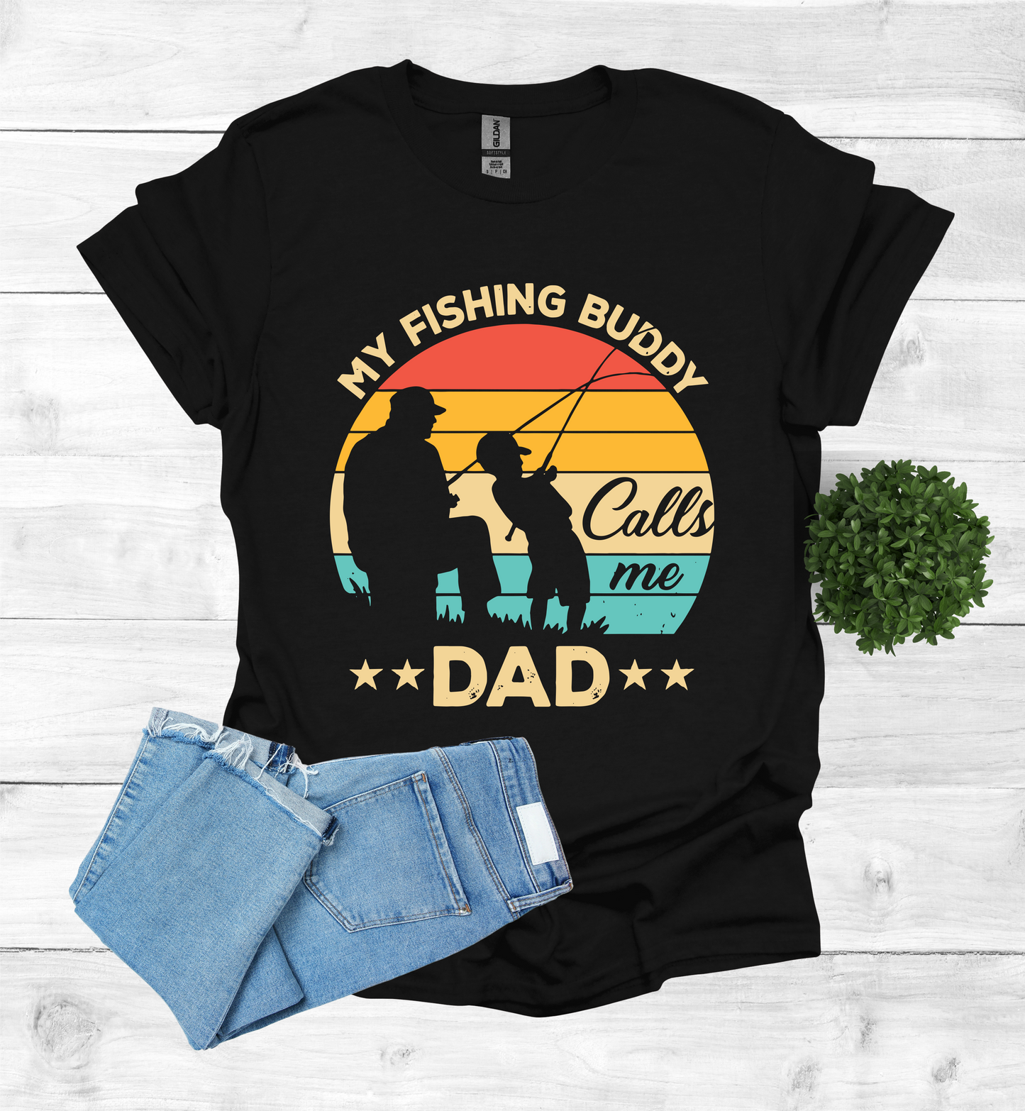 My Fishing Buddy calls me Dad T-Shirt