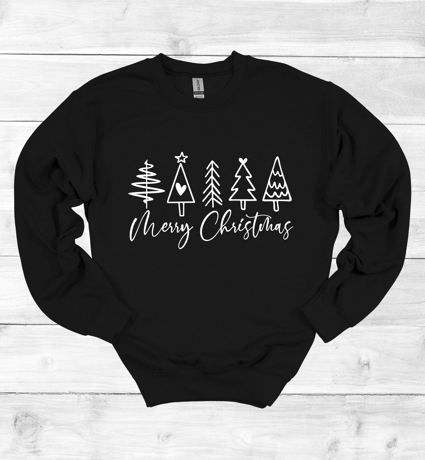 Merry Christmas and Trees Sweatshirt