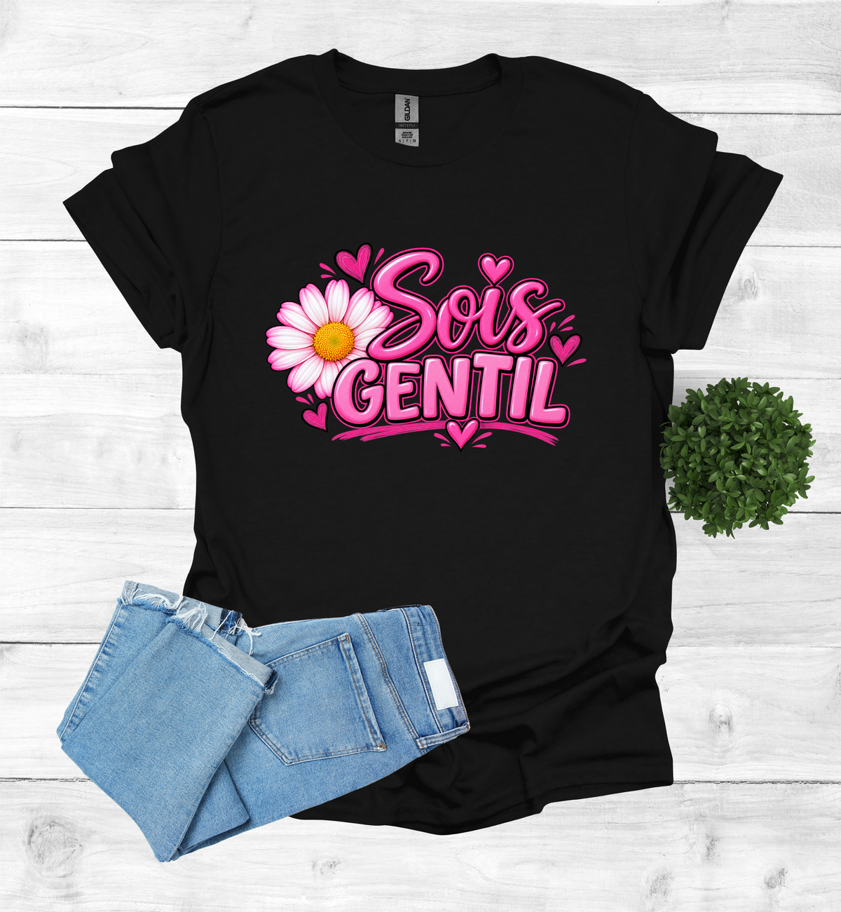 Sois Gentil, Be kind T-Shirt raising awareness